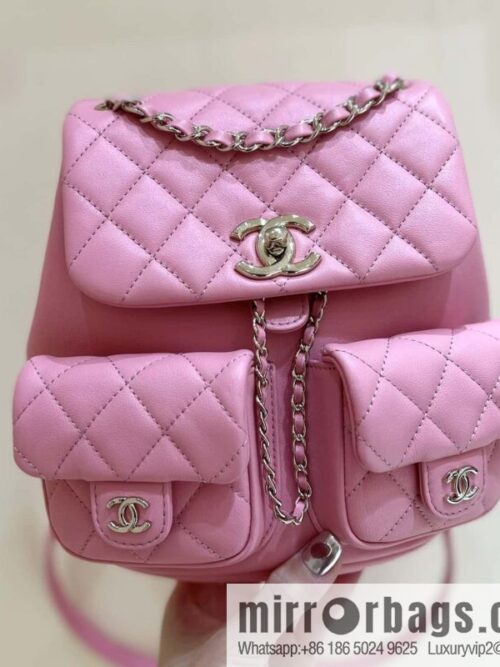 wsxc1718115759998_0-800x800zauzahdksxi196049_20250709024328.jpg CHANEL 23P super hot frog double backpack AS3860 plain weave pink