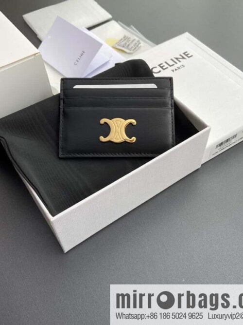 wsxc1718369760720_0-800x800d52lgacwy4i195376_20250709022159.jpg CELINE TRIOMPHE glossy cow leather (fabric) card holder 10L832CQH.04LU833