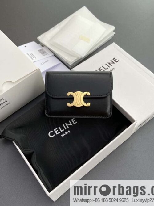 wsxc1718372585014_0-800x800bvugxj1kwxr195310_20250709021952.jpg Celine TRIOMPHE shiny cow leather (fabric) flip card holder 10I582CPJ.04LU