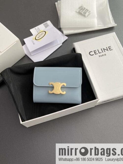 wsxc1718374616120_0-800x800n0l1wybbylr195245_20250709021749.jpg Celine TRIOMPHE glossy leather (fabric) short wallet 10l653DS3.04LU652