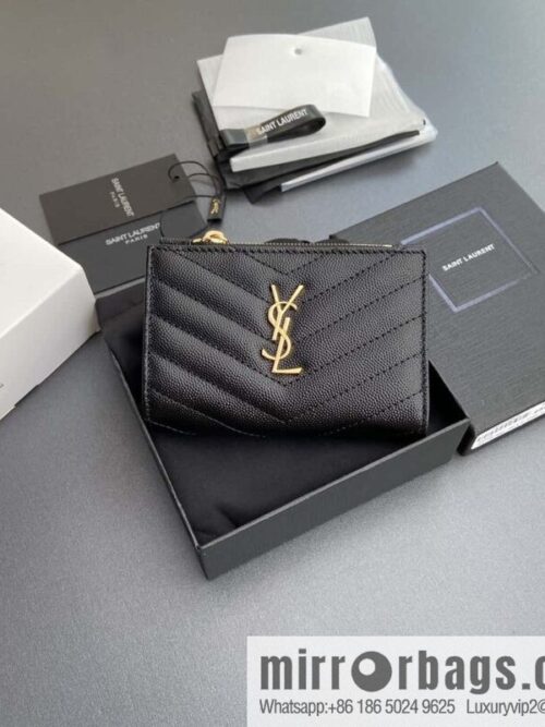 wsxc1718376299361_0-800x8005jh3kfbdwih195190_20250709021559.jpg SAINT LAURENT YSL MATELASSE grain embossed leather (fabric) zipper double fold wallet 668287