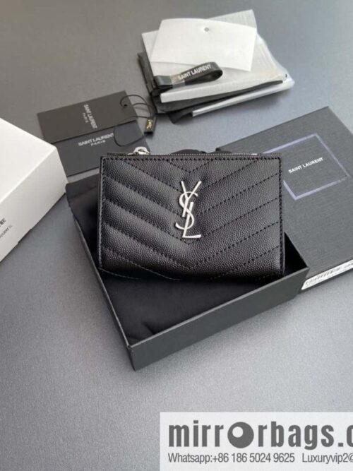 wsxc1718376979021_0-800x8004trmubvpiqa195168_20250709021517.jpg SAINT LAURENT YSL MATELASSE grain embossed leather (fabric) zipper double fold wallet 668287