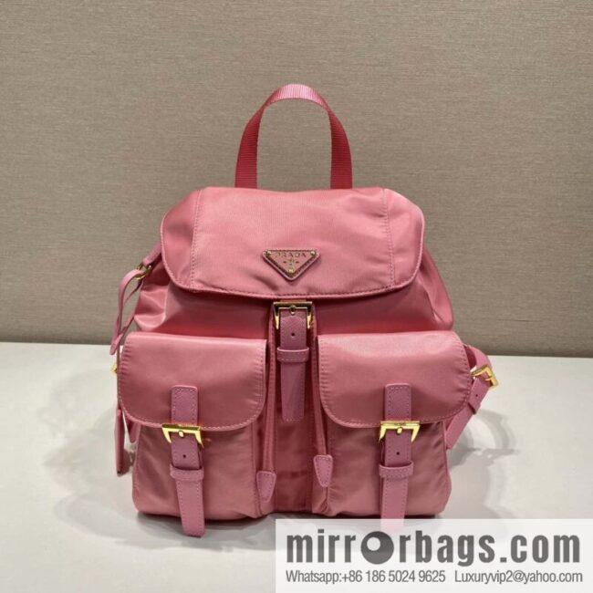 Prada 1BZ677 gold buckle classic backpack