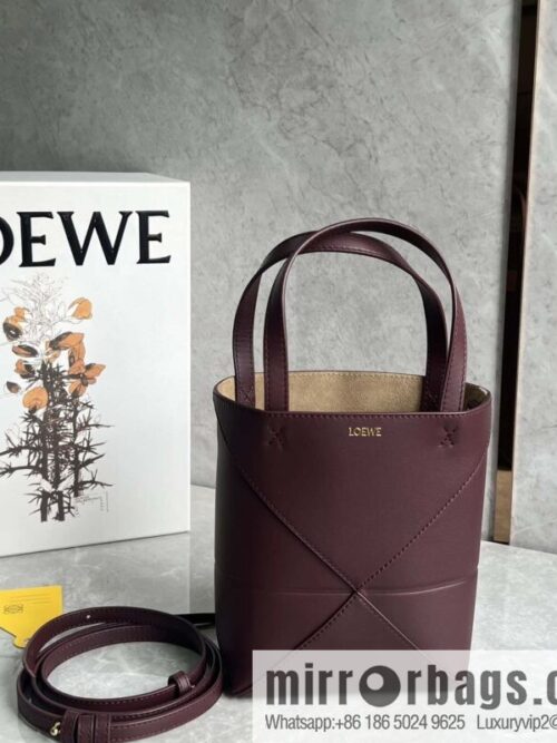 wsxc1718443334169_0-800x800lcobi4fffoe192660_20250709005947.jpg LOEWE puzzle folding series foldable tote bag 0695 burgundy