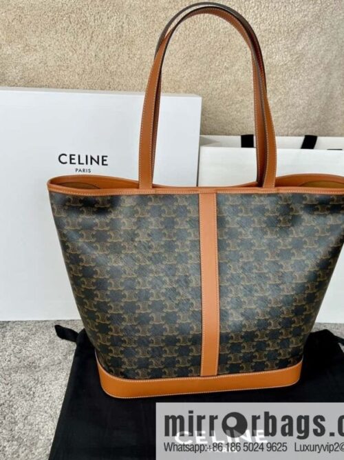 wsxc1718724062164_0-800x800steb10avh3t191667_20250709002854.jpg CELINE CABAS M logo printed cow leather (fabric) handbag 115072