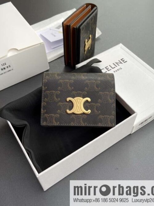 wsxc1718895758284_0-800x800ybcaljycays188831_20250708225629.jpg CELINE TRIOMPHE logo printed card holder 10M122DB7.04LU 123