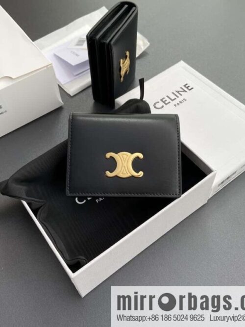 wsxc1718895879351_0-800x800jfuhjwxp10u188807_20250708225543.jpg CELINE TRIOMPHE cow leather (fabric) flip card holder 10M123FOZ.38NO122