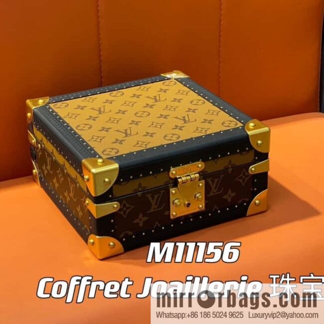 [Boutique‑grade] M11156 monogram/yellow flower, jewelry box box series M20040 yellow flower Coffret Joaillerie jewelry box