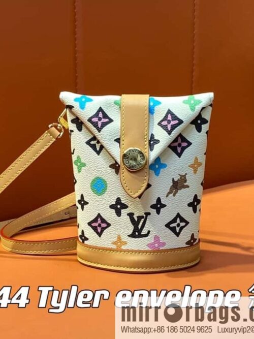 [Boutique‑grade] M83344 white color, variable code chip version, men\'s bag potato chip bag series Tyler envelope crossbody bag M83343 LV & Tyler joint potato chip bag