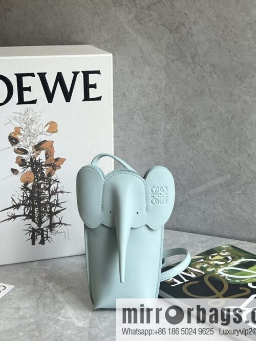 wsxc1719305714199_0-800x800fcxmfsfioij188018_20250708223141.jpg LOEWE 🐘 super act cute baby elephant mobile phone bag 0557 glacier blue