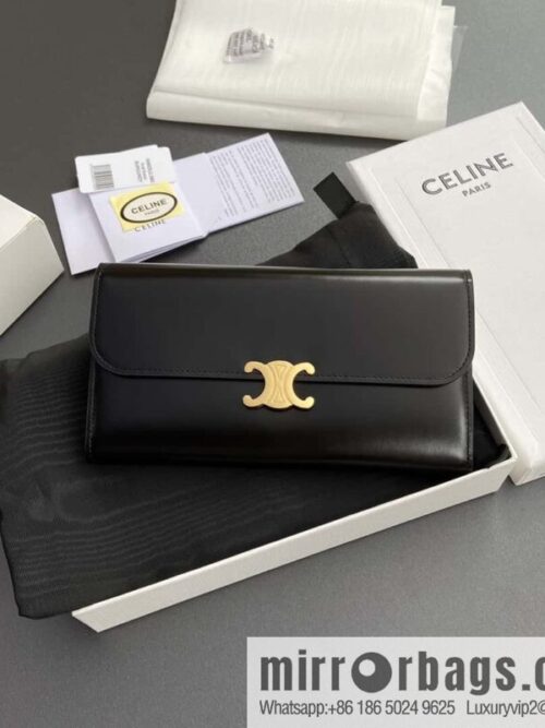 wsxc1719398035181_0-800x800dxkgzbxjj4u185292_20250708211028.jpg CELINE TRIOMPHE shiny cow leather (fabric) wallet 10E313DPV.38NO 312