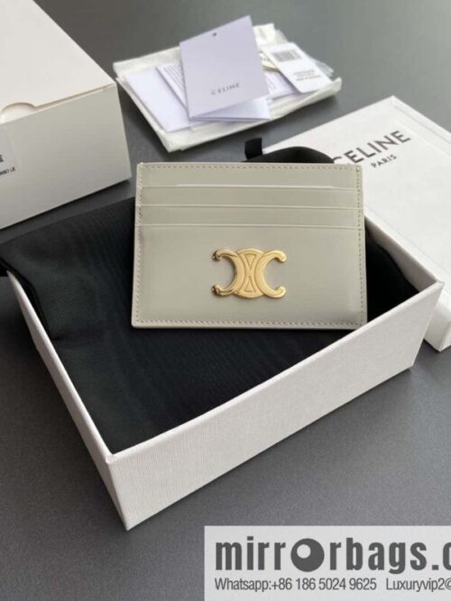wsxc1719398700242_0-800x800sjqa3eva1b0185270_20250708210949.jpg CELINE TRIOMPHE glossy cow leather (fabric) card holder 10L832CQH.04LU833