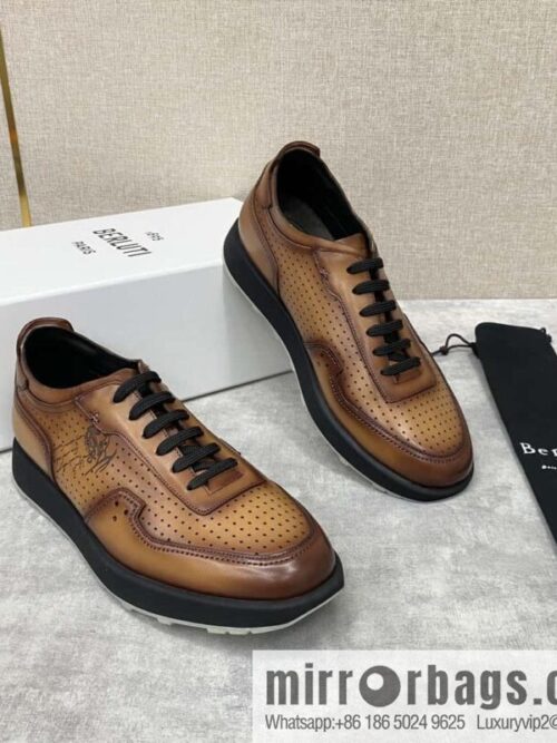 wsxc1719479245206_0-800x800wr4j0ae3q2h51547_20250630003327.jpg Berlut Spring/Summer New, Light Track Leather Punch Sneakers
