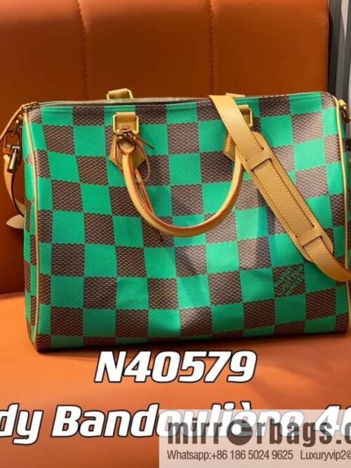 [Premium‑quality] N40579 green N40580 red 40cm travel bag Speedy Bandoulière 40 handbag
