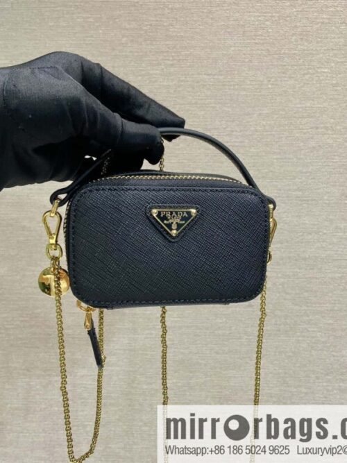 wsxc1719933602001_0-800x8002afwslkvlko184571_20250708205037.jpg PRADA 🎉 mini small oblique strap bag 🎉 1NR025 cross pattern leather black