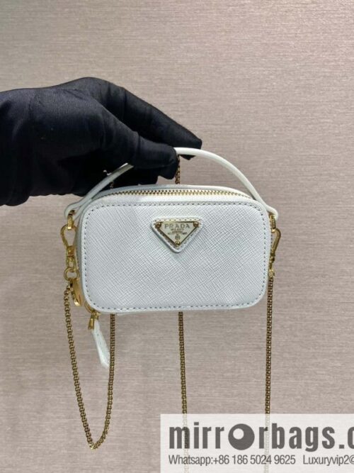wsxc1719933778519_0-800x800t1x2a2coj3k184559_20250708205017.jpg PRADA 🎉 mini diagonal bag 🎉 1NR025 cross pattern leather white