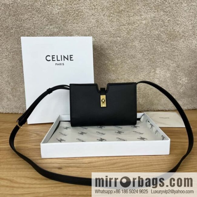 CELINE new Mini16 small satchel 100443 black