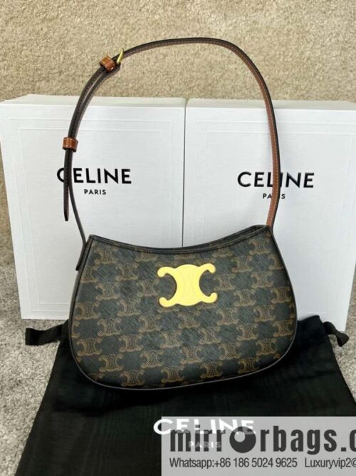 wsxc1720364243393_0-800x800hc3m21ehtqn181394_20250708191327.jpg CELINE TILI medium logo printed cow leather (fabric) handbag 115702 monogram