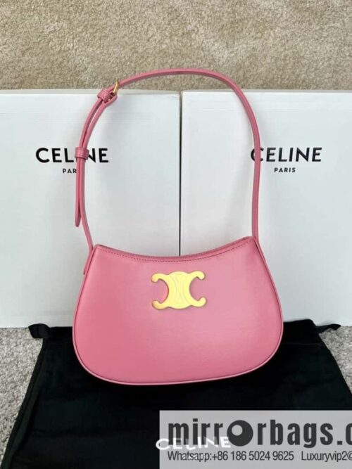 wsxc1720365283885_0-800x8000nwklqk10vt181282_20250708191037.jpg CELINE TILI medium glossy cow leather (fabric) handbag 115703 rose