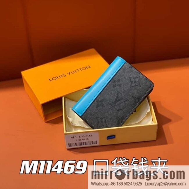 [Boutique‑grade] M11469 blue card holder wallet series, new in the season, pocket wallet
