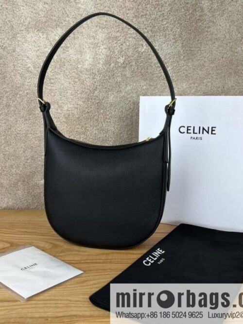 wsxc1720697191917_1-800x8003zwxppmk3nt180606_20250708185132.jpg CELINE S HELOISE TRIOMPHE soft cow leather (fabric) handbag 117253 black