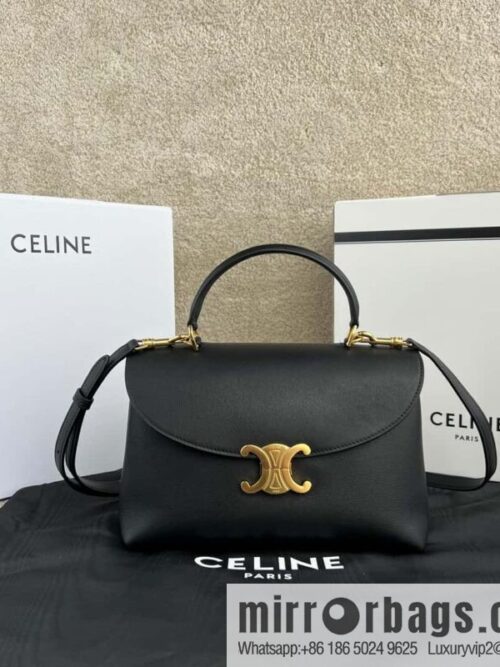 wsxc1720697575417_0-800x800w1awlnfdcis180569_20250708185027.jpg CELINE NINO Medium soft leather (fabric) handbag 117523 black