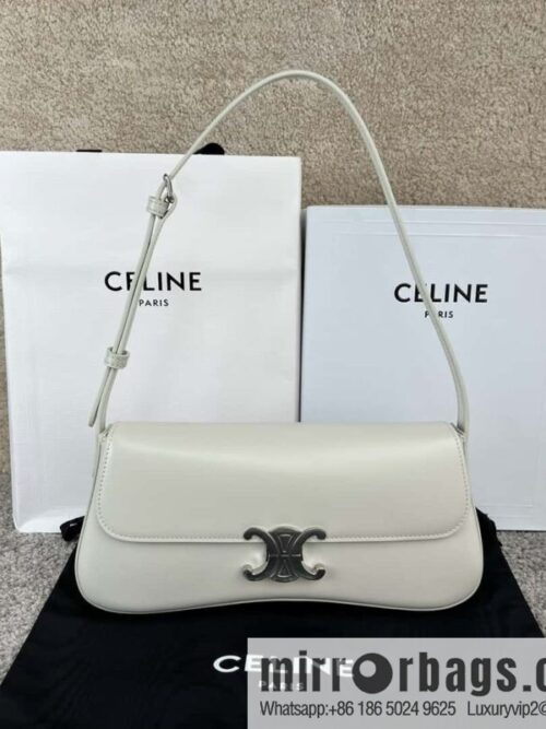 wsxc1720702579859_0-800x800ofzv2omy3pq180481_20250708184756.jpg CELINE LOLA Medium glossy cow leather (fabric) handbag 115533 white