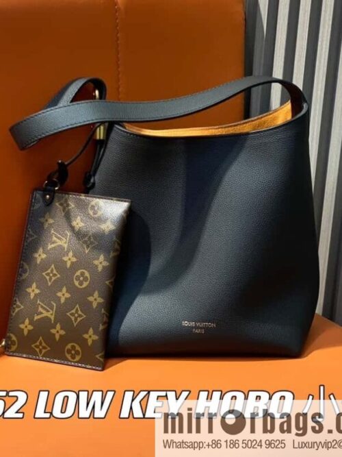 [Boutique‑grade] M25352 black M25353 beige M24354 brown LOW KEY HOBO small handbag