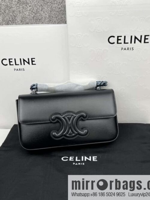 wsxc1721142104717_0-800x8003y2fqhr0npl177493_20250708170154.jpg CELINE TRIOMPHE shiny cow leather (fabric) chain strap shoulder backpack 199243 black