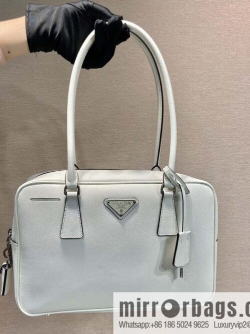 wsxc1721573018047_0-800x800b0cjbppmu3g177349_20250708165449.jpg PRADA 🎉 new long handle medieval bag 🎉 1BA428 new 🎉 white
