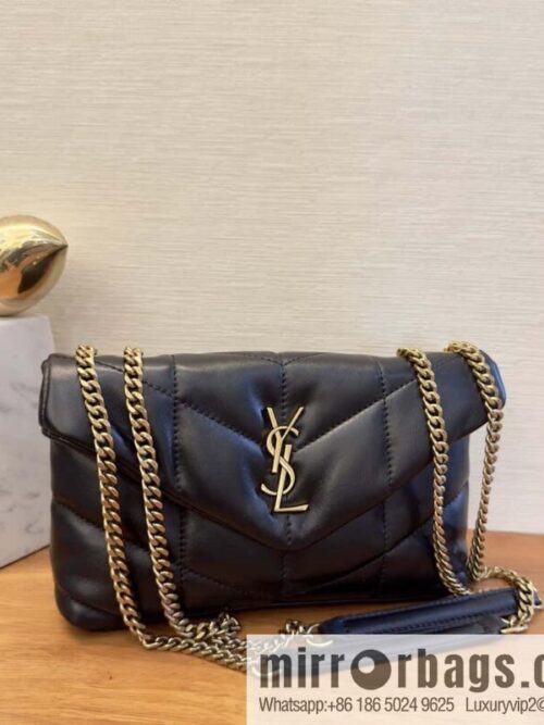 wsxc1721578020369_0-800x800ybvwxlkxlef177017_20250708164334.jpg YSL 𝑳𝒐𝒖𝑳𝒐𝒖 𝒑𝒖𝒇𝒇𝒆𝒓 𝒎𝒊𝒏𝒊 2 3CM black gold buckle • double chain strap 759337