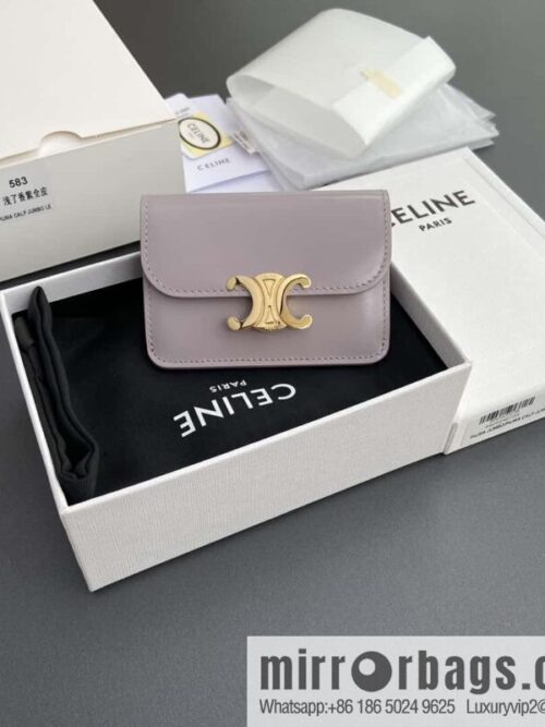 wsxc1722524979117_0-800x8005xi212dobfs173533_20250705224149.jpg CELINE TRIOMPHE shiny cow leather flip card bag 10I 582 CPJ.04LU