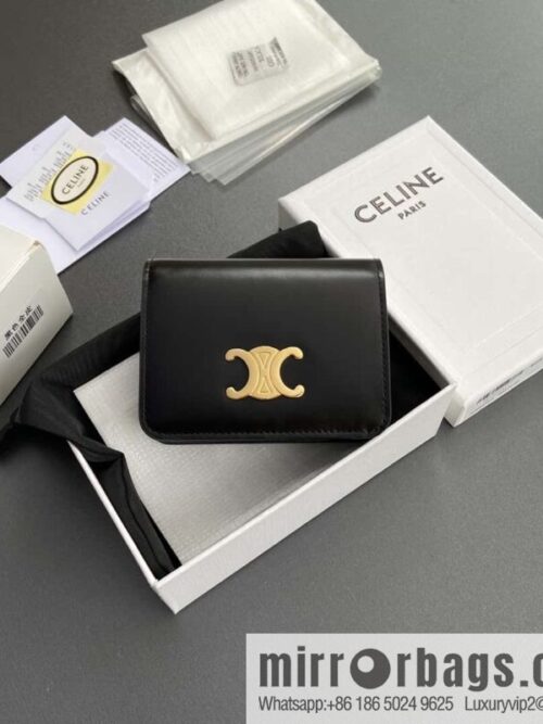 wsxc1722525398871_0-800x800m2rnnue0fyv173498_20250705224045.jpg CELINE TRIOMPHE shiny cow leather short wallet 10K623DPV.38NO 622