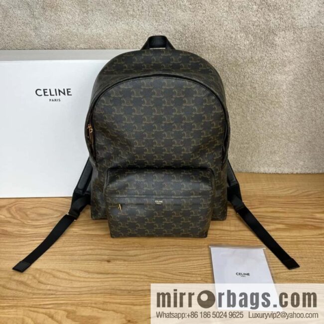 CELINE TRIOMPHE Calfskin medium backpack 188382 presbyopia