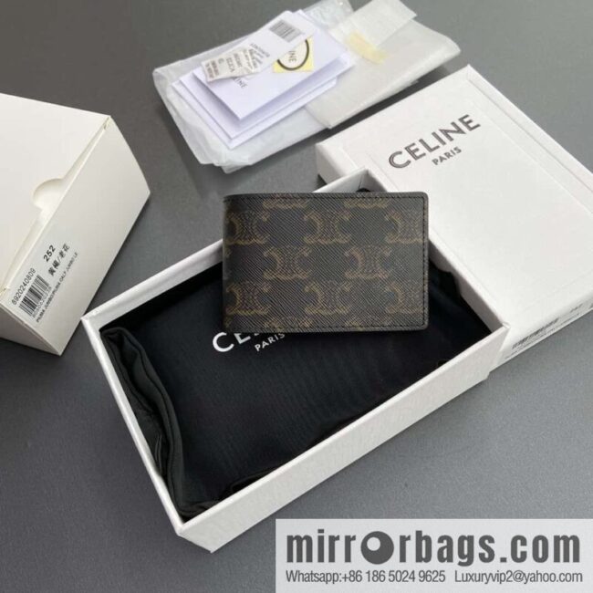 CELINE TRIOMPHE logo printed card pack 10M252BZR.04LI