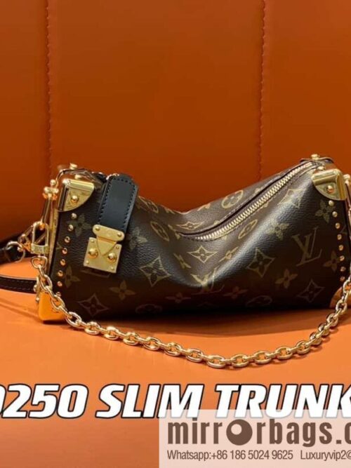 [Boutique‑grade] M20250 presbyopia/yellow flower, soft box series SLIM TRUNK handbag