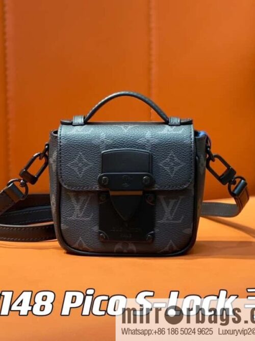 [Boutique‑grade] M83148 black flower, men\'s bag, mini mailman bag series Pico S-Lock handbag, Darth Vader