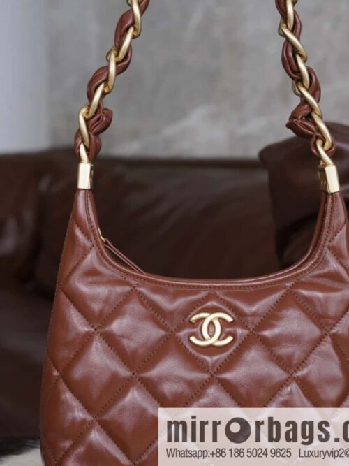 wsxc1724260742616_0-800x800wylv0fgk3tv172774_20250705221832.jpg CHANEL Premium Handicraft Workshop Hobo Caramel Color, Small, Genuine Leather AS4922