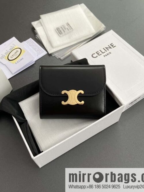 wsxc1724852356364_0-800x8005gjvxqtofxi169996_20250705204221.jpg CELINE TRIOMPHE shiny cow leather wallet 10D782CQH.04LU783