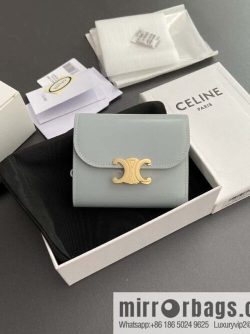 wsxc1724852556376_0-800x800dchxrbpzerq169974_20250705204143.jpg CELINE TRIOMPHE shiny cow leather wallet 10D782CQH.04LU783
