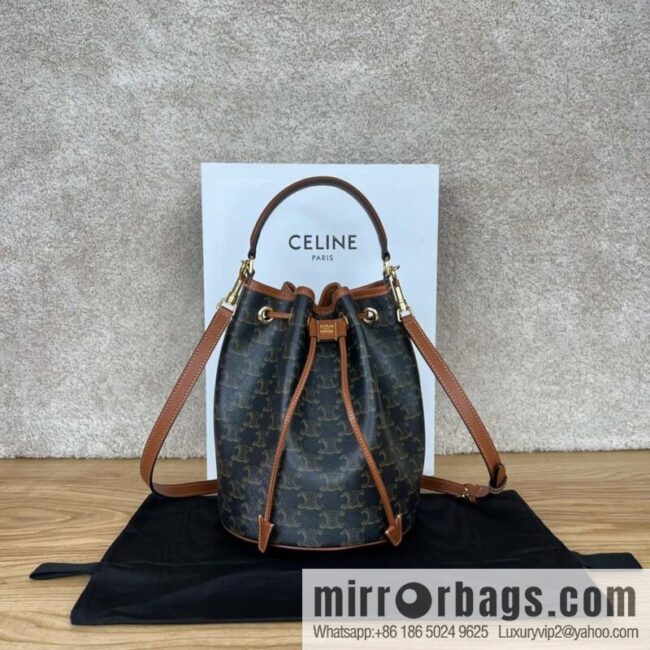 CELINE CLARA logo printed cow leather handbag 116882