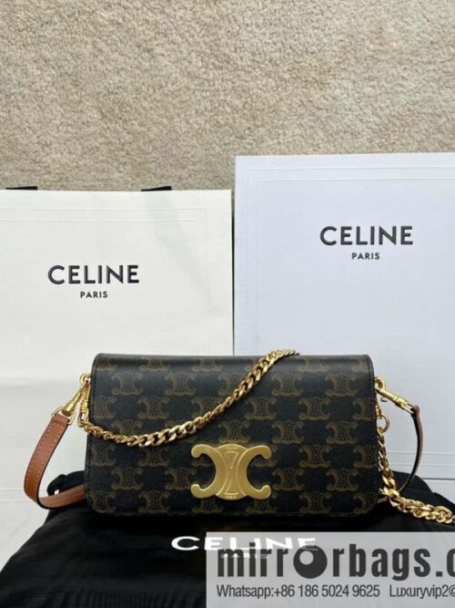 wsxc1724855836294_0-800x800oigsx44v2dh169760_20250705203535.jpg CELINE MULTPOCHETTE logo printed cow leather mini handbag 10L972