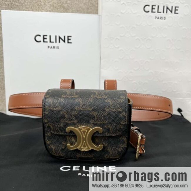 CELINE mini Arc de Triomphe fanny pack presbyopia, number 452