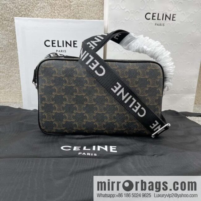 CELINE logo printed medium messenger bag 197202