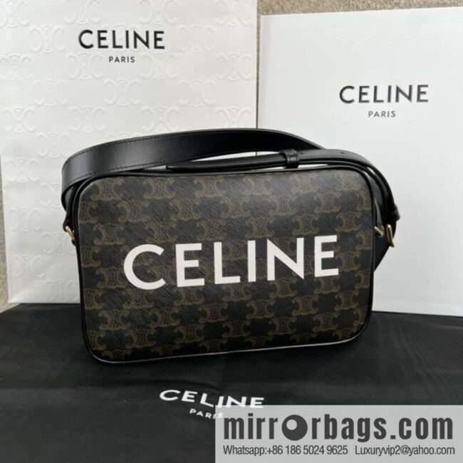 CELINE logo printed medium messenger bag 194502