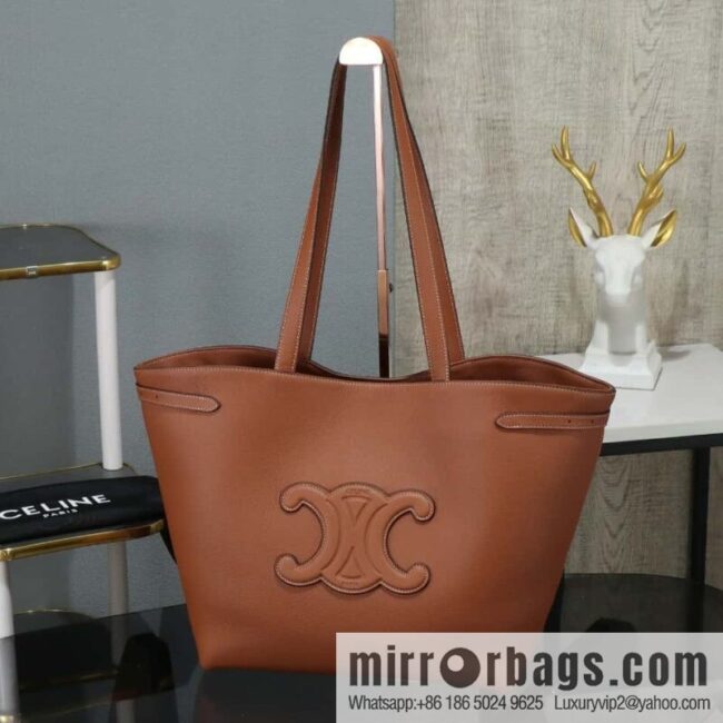 [Premium all-steel hardware] CABAS ANAS grained cow leather handbag No.: 116853ENY.04LU