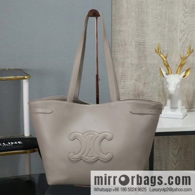[Premium all-steel hardware] CABAS ANAS grained cow leather handbag No.: 116853ENY.04LU