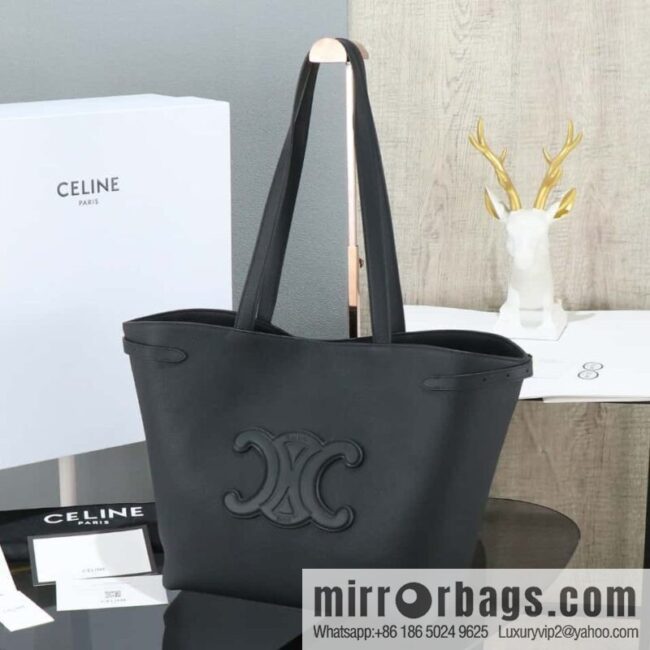 [Premium all-steel hardware] CABAS ANAS grained cow leather handbag No.: 116853ENY.04LU