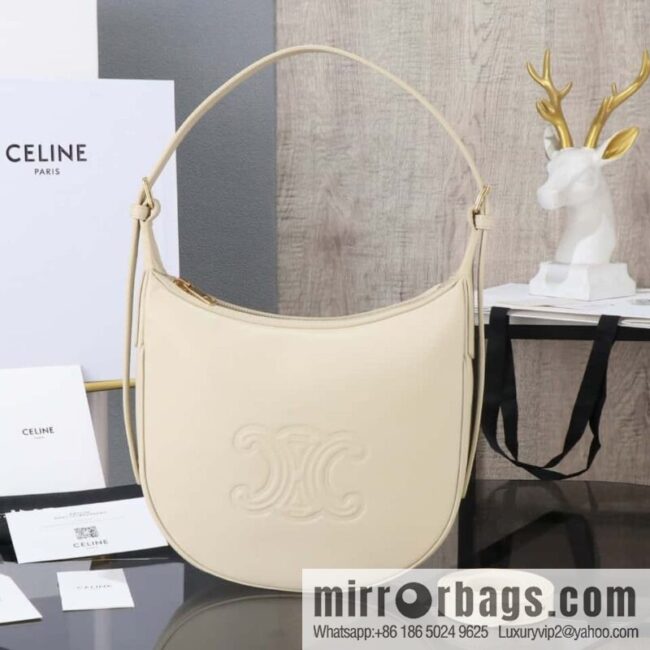 [Premium all-steel hardware] Small HELOSE TRIOMPHE logo printed cow leather handbag No.: 117252 117523