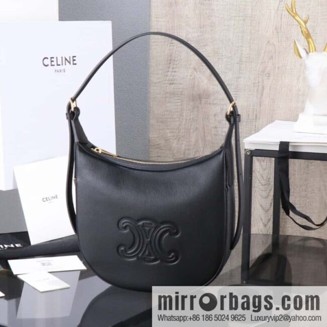 [Premium all-steel hardware] Small HELOSE TRIOMPHE logo printed cow leather handbag No.: 117252 117523